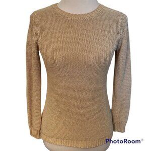 J. McLAUGHLIN SWEATER CREWNECK TAN SIZE S